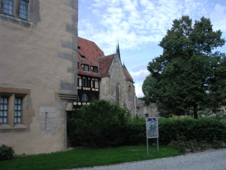 The Chapel and Prince's Palace viewed from the Stoned Bower